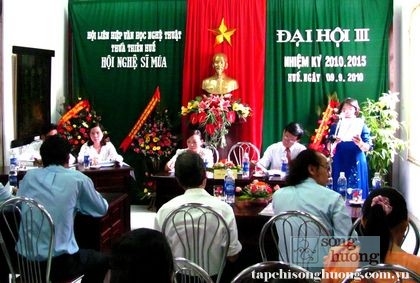 Đại hội Hội Nghệ sỹ múa tỉnh Thừa Thiên Huế lần thứ III, nhiệm kỳ 2010- 2015